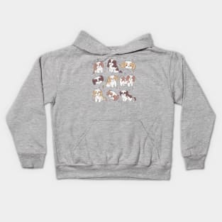 Shih tzu illustration Kids Hoodie